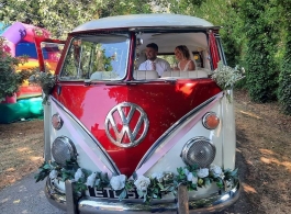 Splitscreen Campervan for weddings in Horsham